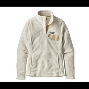 Patagonia Women’s Fleece Pullover- Raw Linen-White